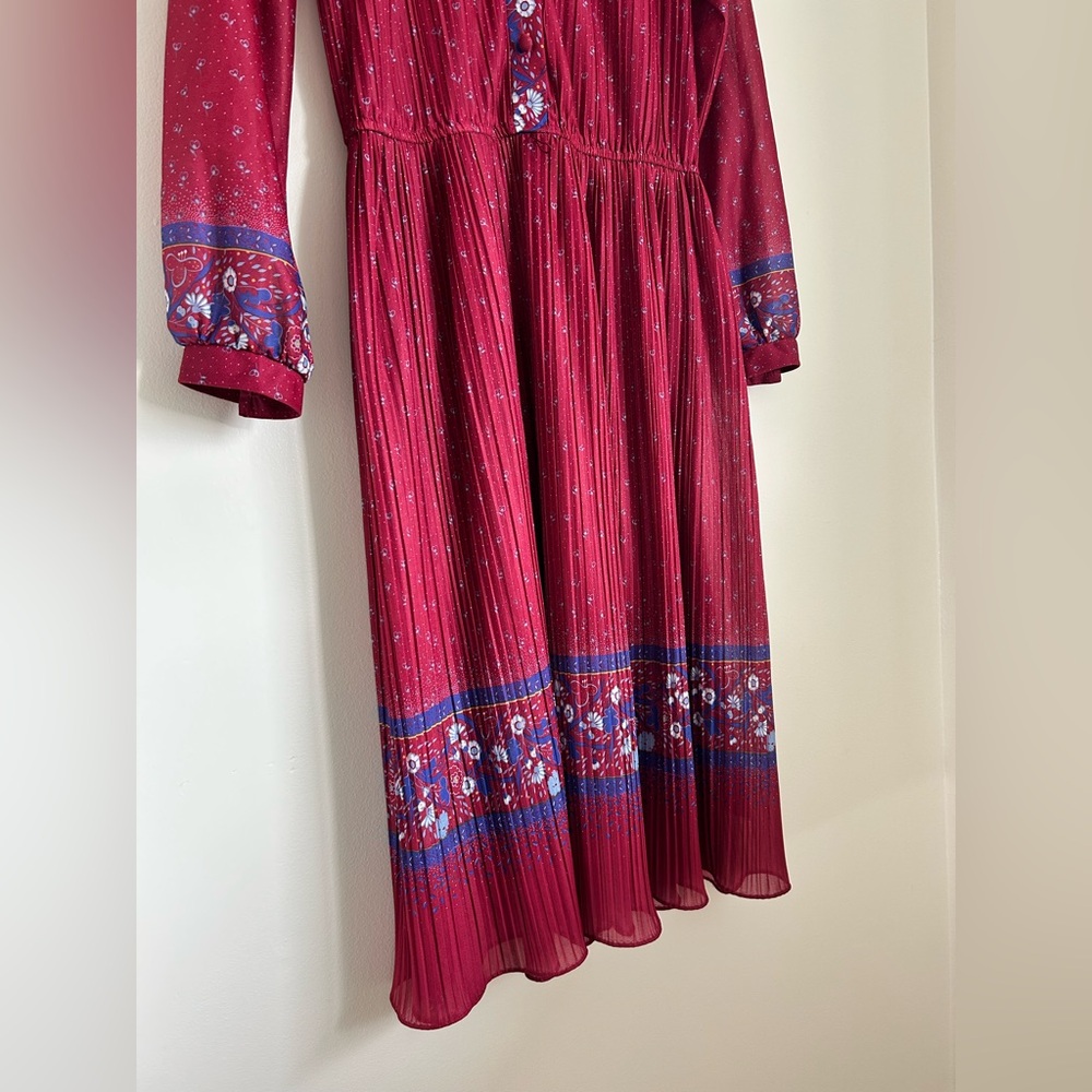 VINTAGE 70s Lori Ann Belted Dress - Picture 6 of 9